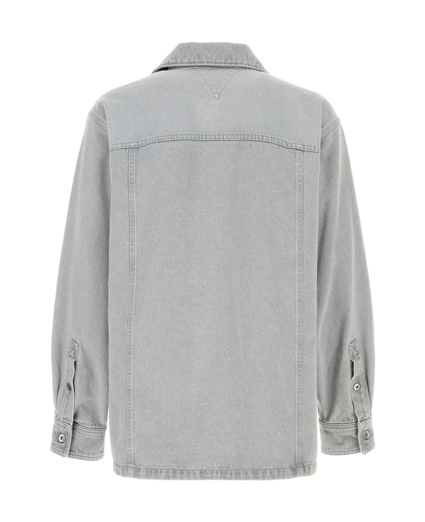 Grey Denim Shirt - 2