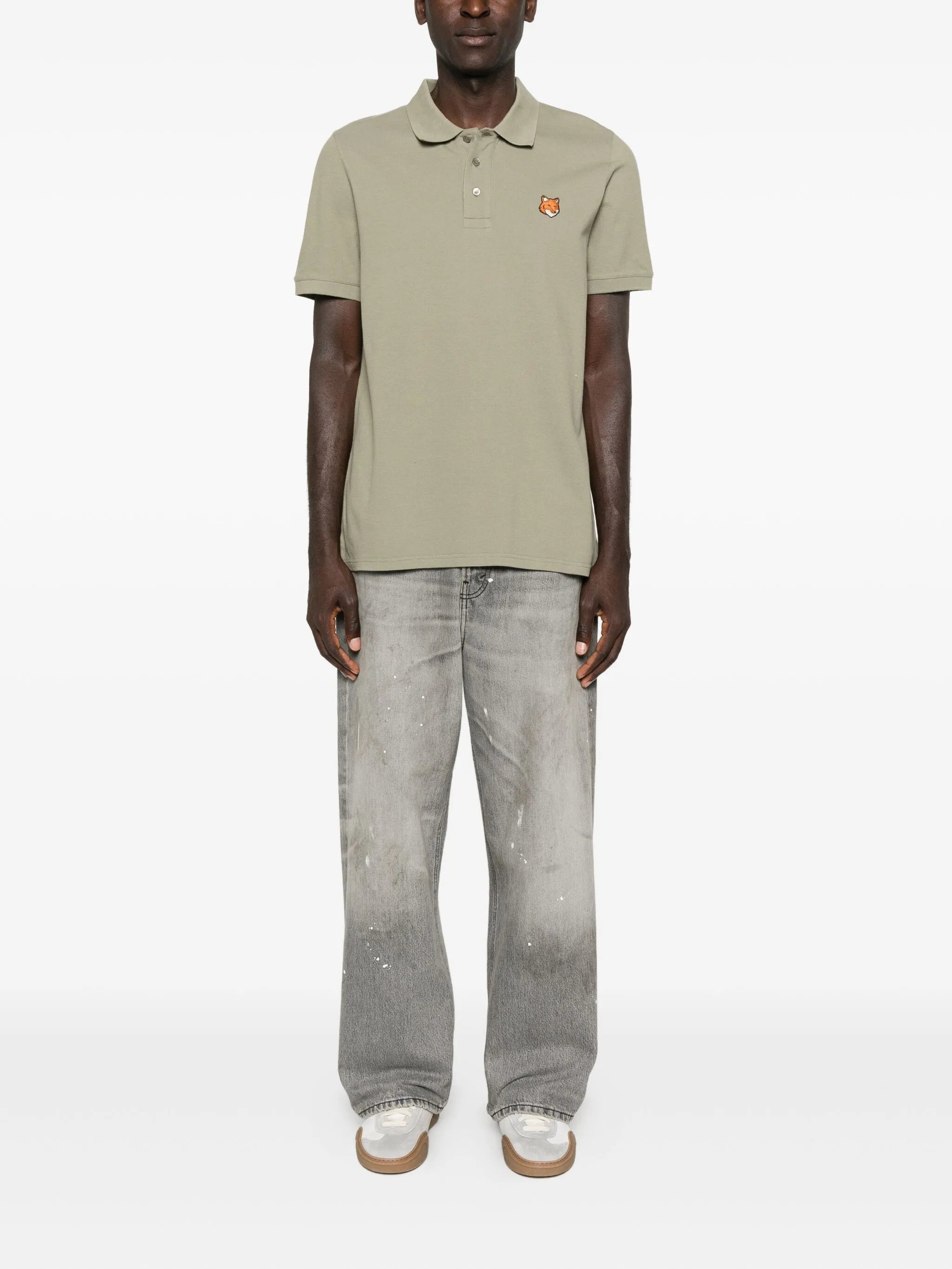 Maison Kitsuné Fox-head Embroidered Polo Shirt - 2