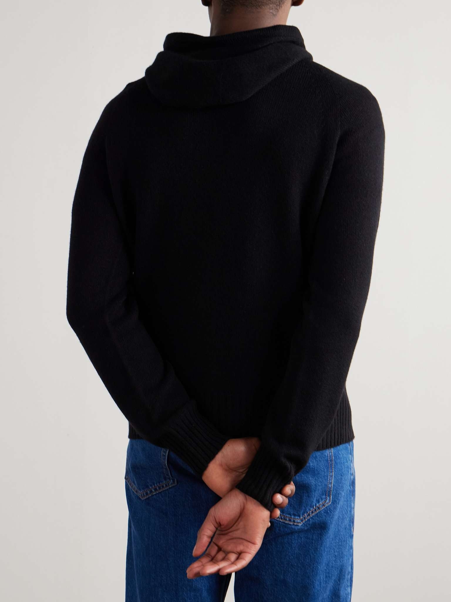 Logo-Embroidered Cashmere Hoodie - 4