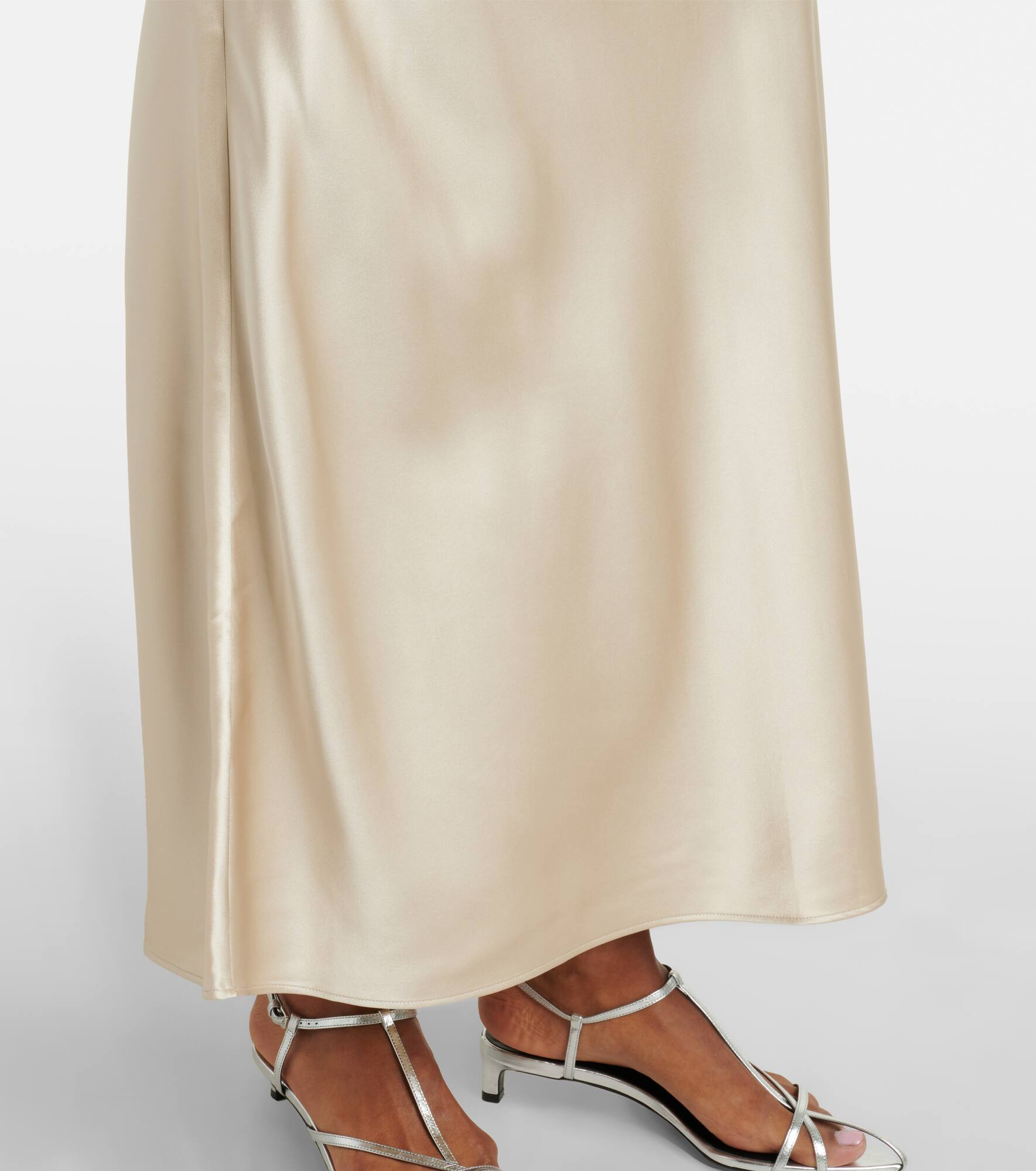 Isaak silk satin maxi skirt - 5
