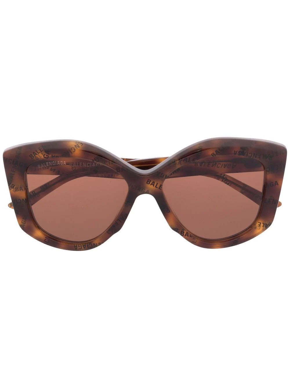 tortoiseshell oversize-frame sunglasses - 1