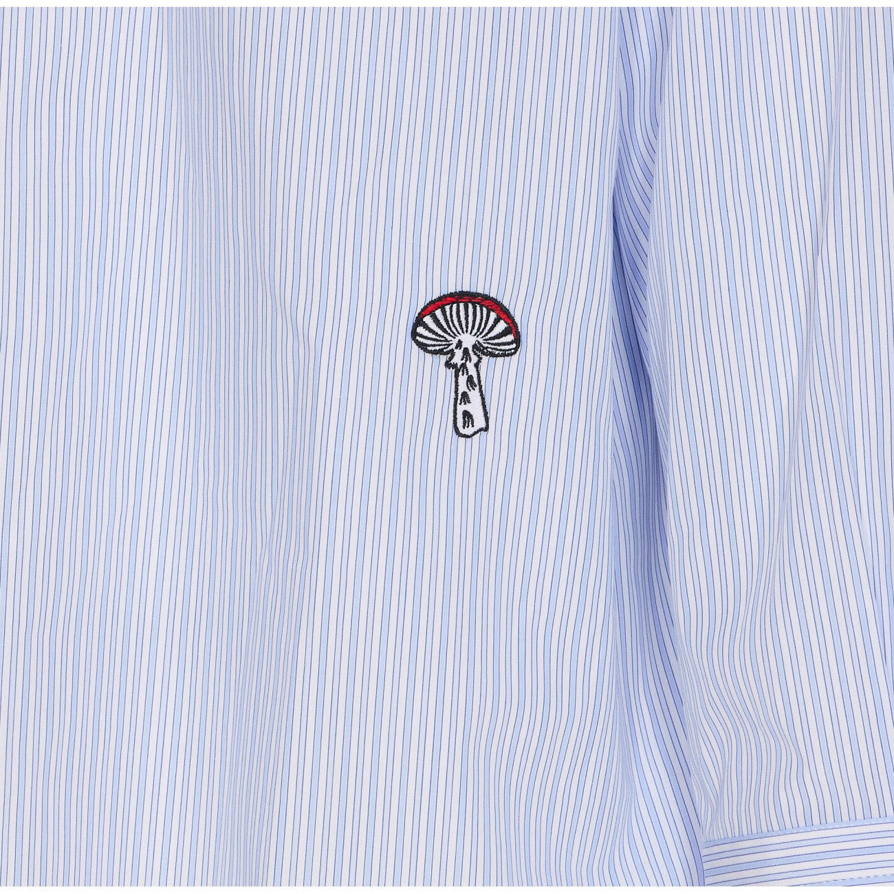 Bottega Veneta Men Stripe Cotton Poplin Shirt - 2
