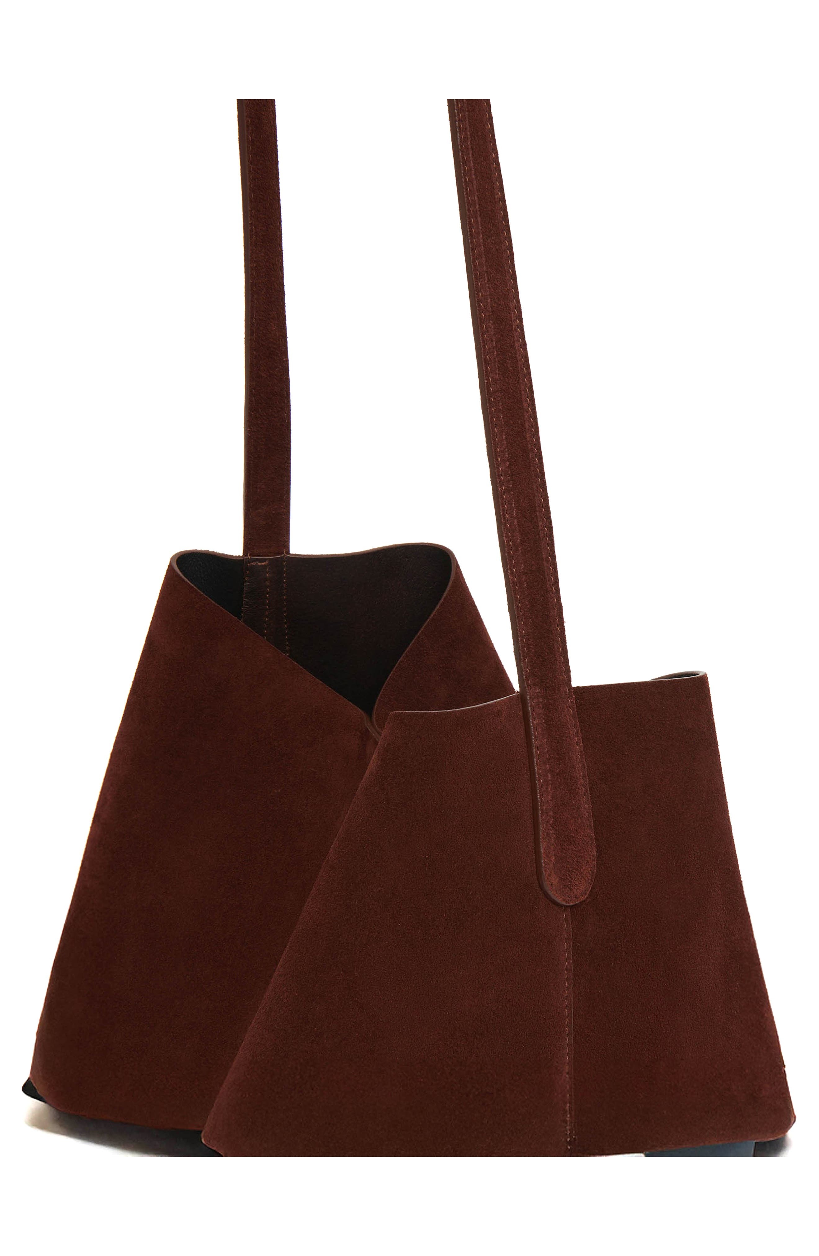 Mansur Gavriel Maxi Everyday Cabas Suede Hobo Bag in Chocolate at Nordstrom - 7