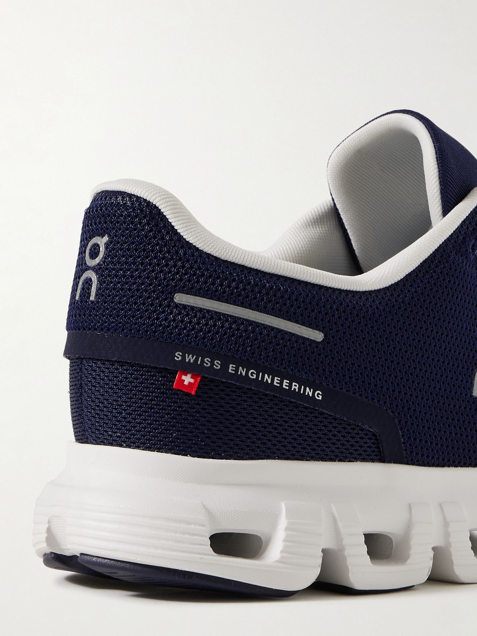 Cloud 6 Rubber-Trimmed Mesh Slip-On Sneakers Navy - 5