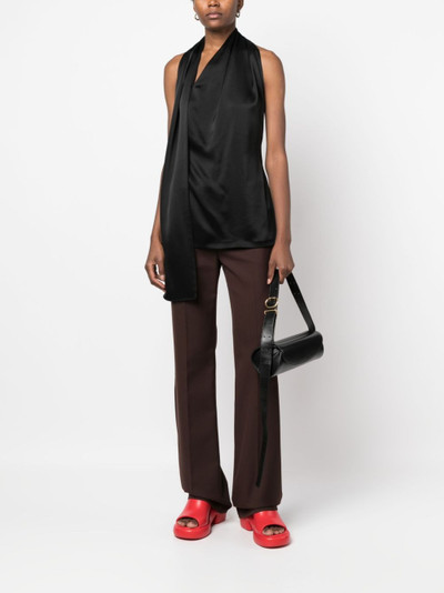 Loewe open-back satin tank top outlook