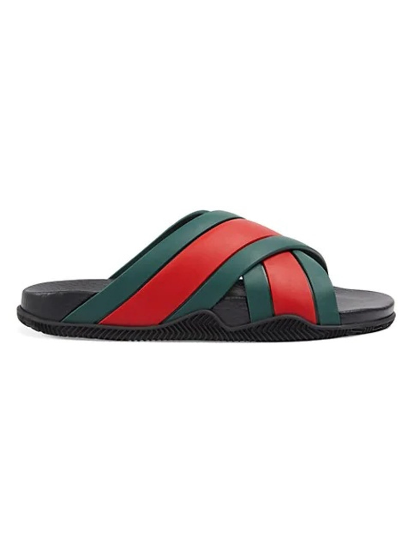 Women's Slide Sandals with Web - 1
