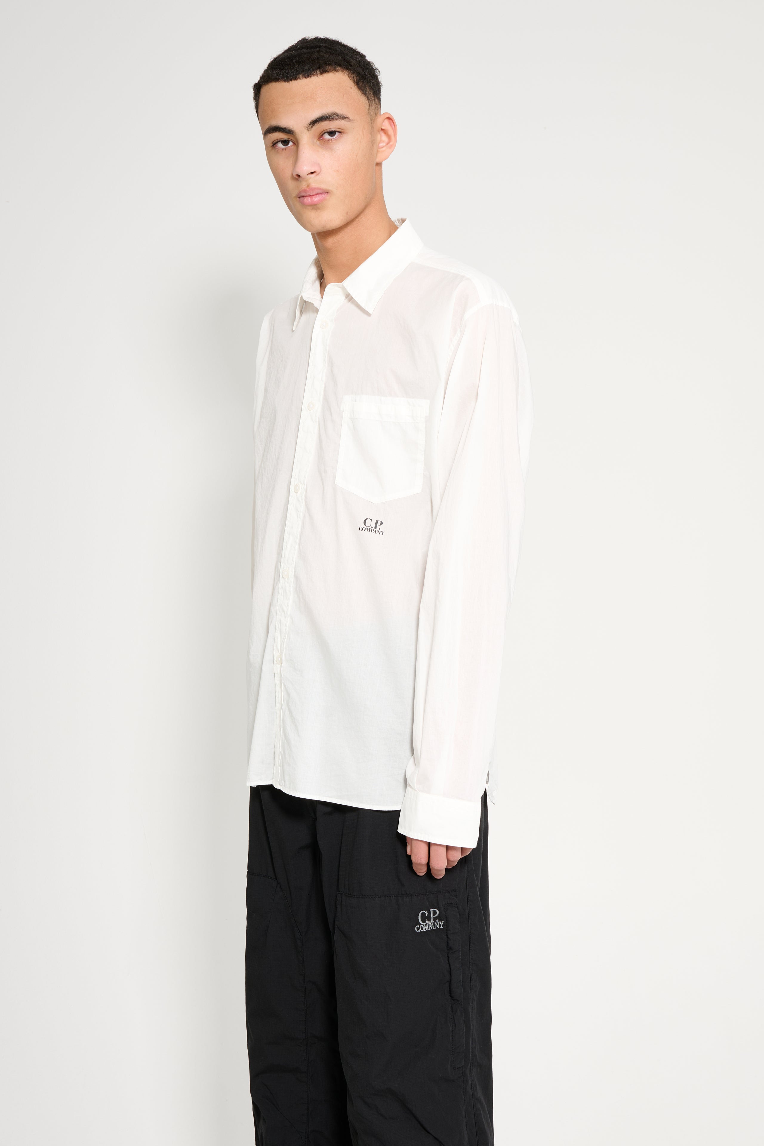 C.P. COMPANY SHIRT GAUZE WHITE - 2