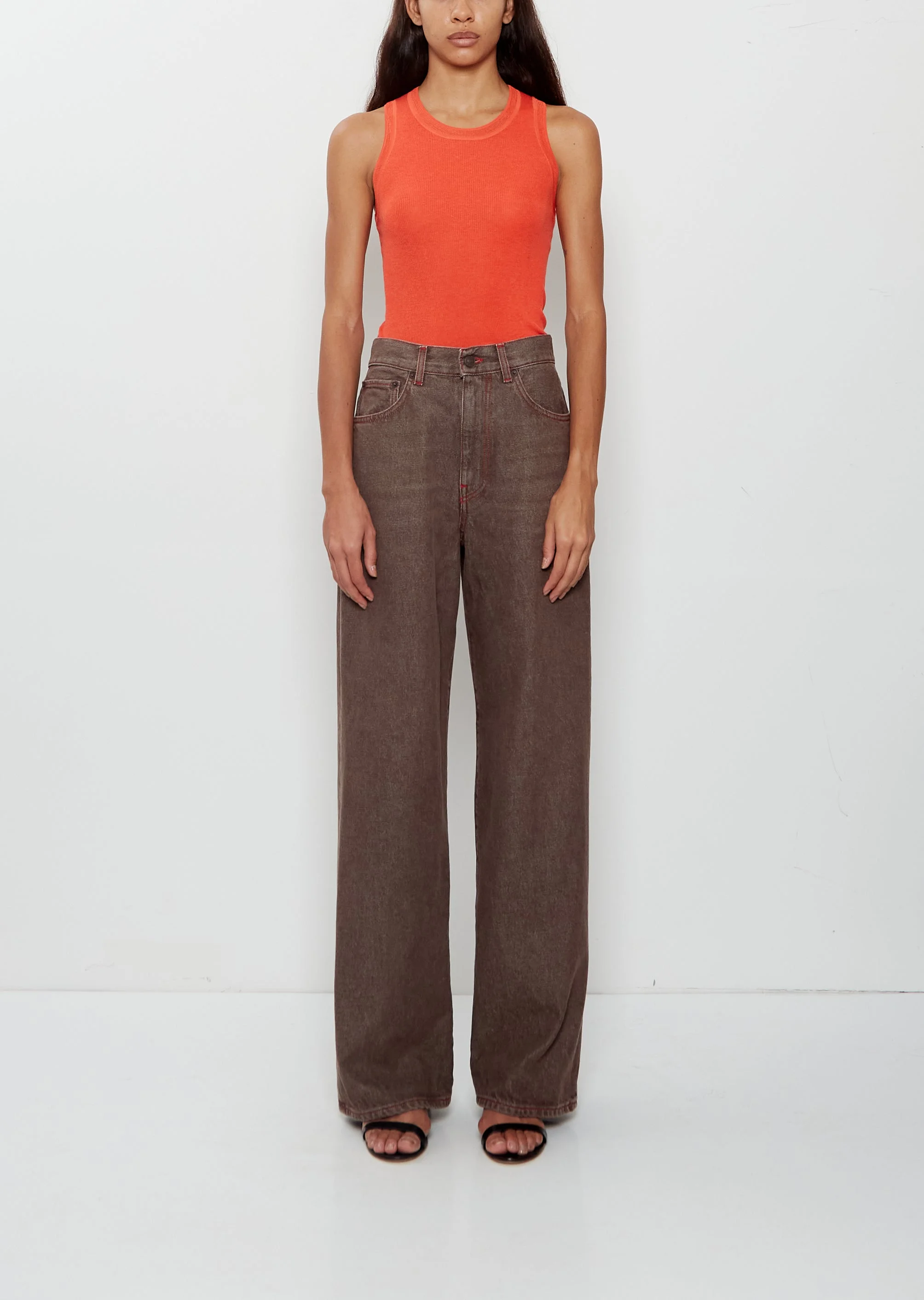 Wide Cotton Jean — Sanded Soil - 1