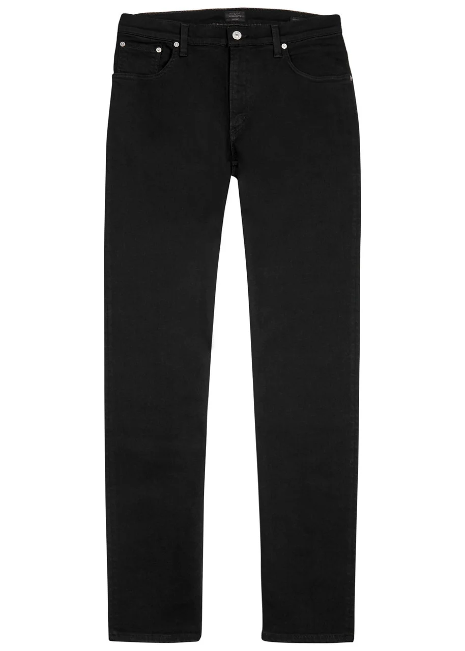 Bowery black slim-leg jeans - 1