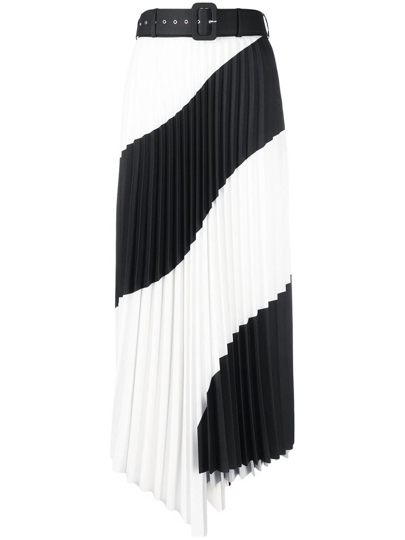 Spiral pleated midi skirt 1