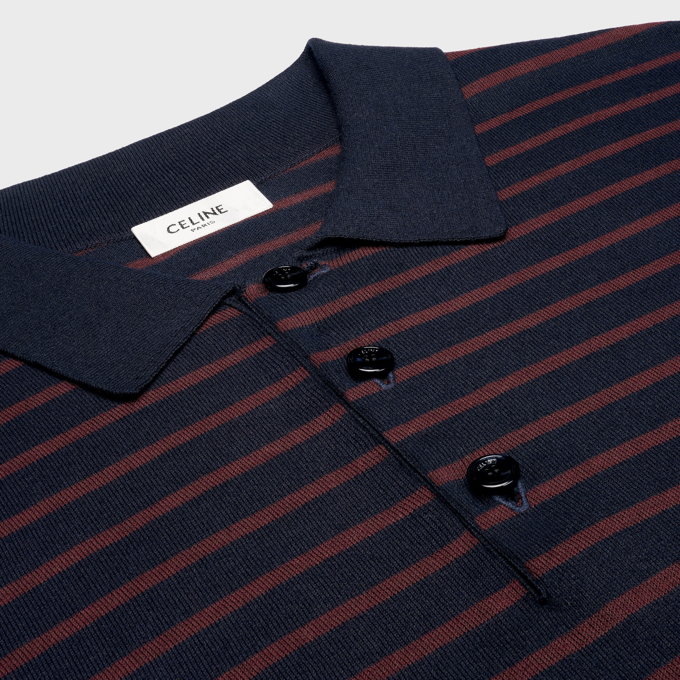 short-sleeved polo sweater IN fine cotton - 3