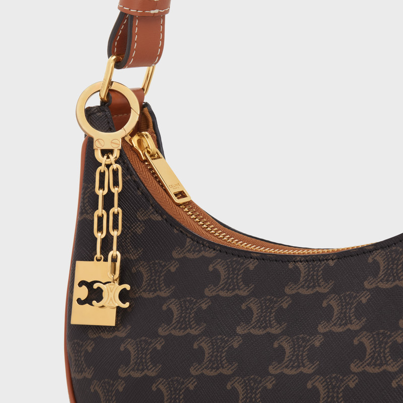 CELINE TRIOMPHE PLATE CHARM in Brass outlook