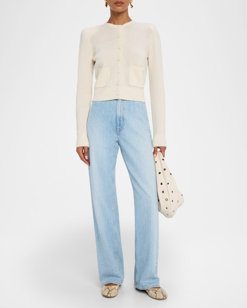 SABLYN Emilia Shoulder-Pad Cashmere Cardigan outlook