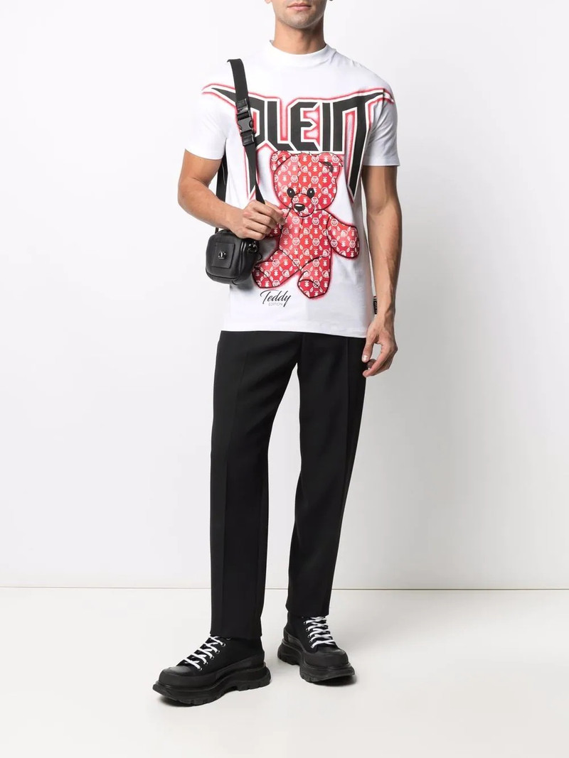 PHILIPP PLEIN teddy bear print T-shirt outlook