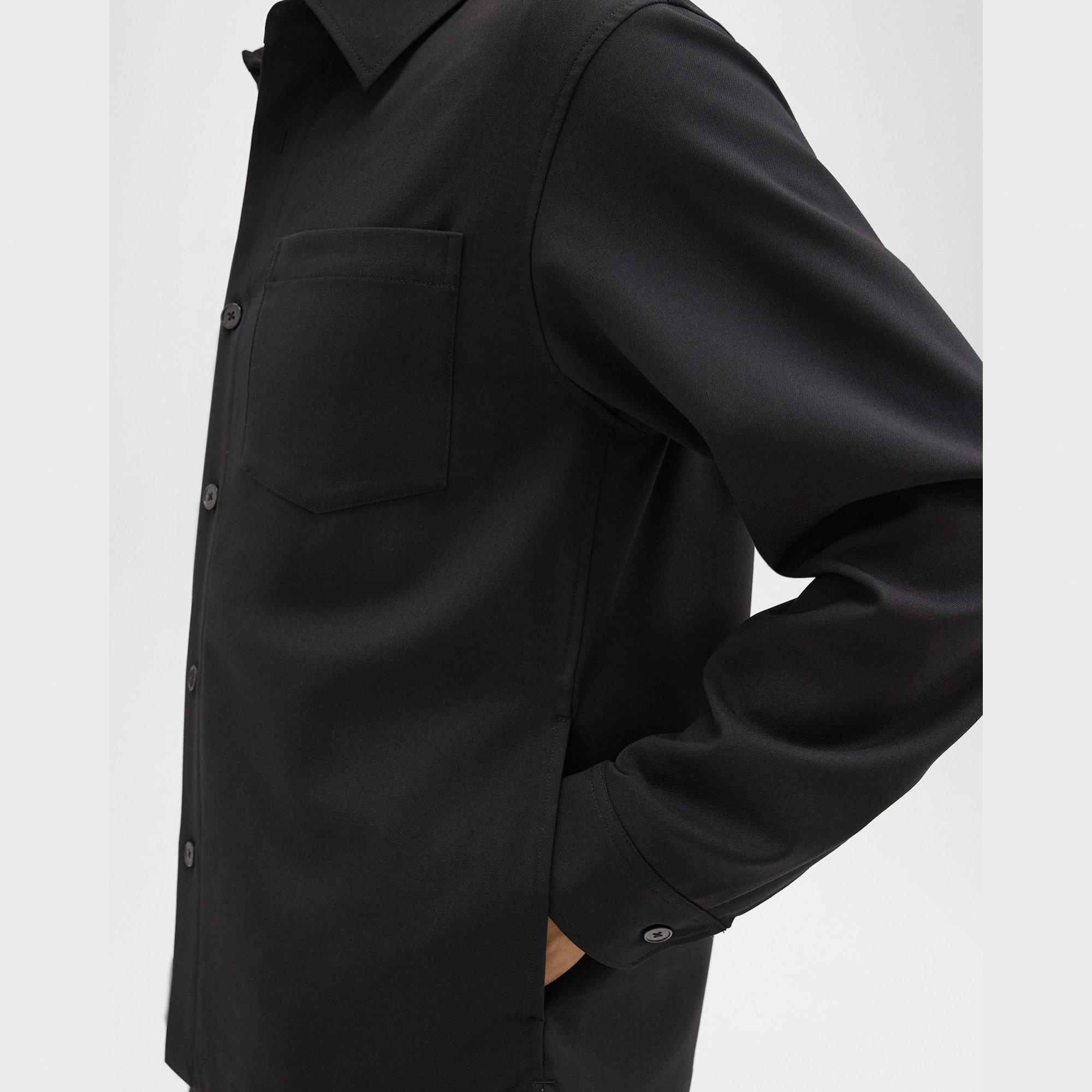 Overshirt in Wool-Blend Twill - 5
