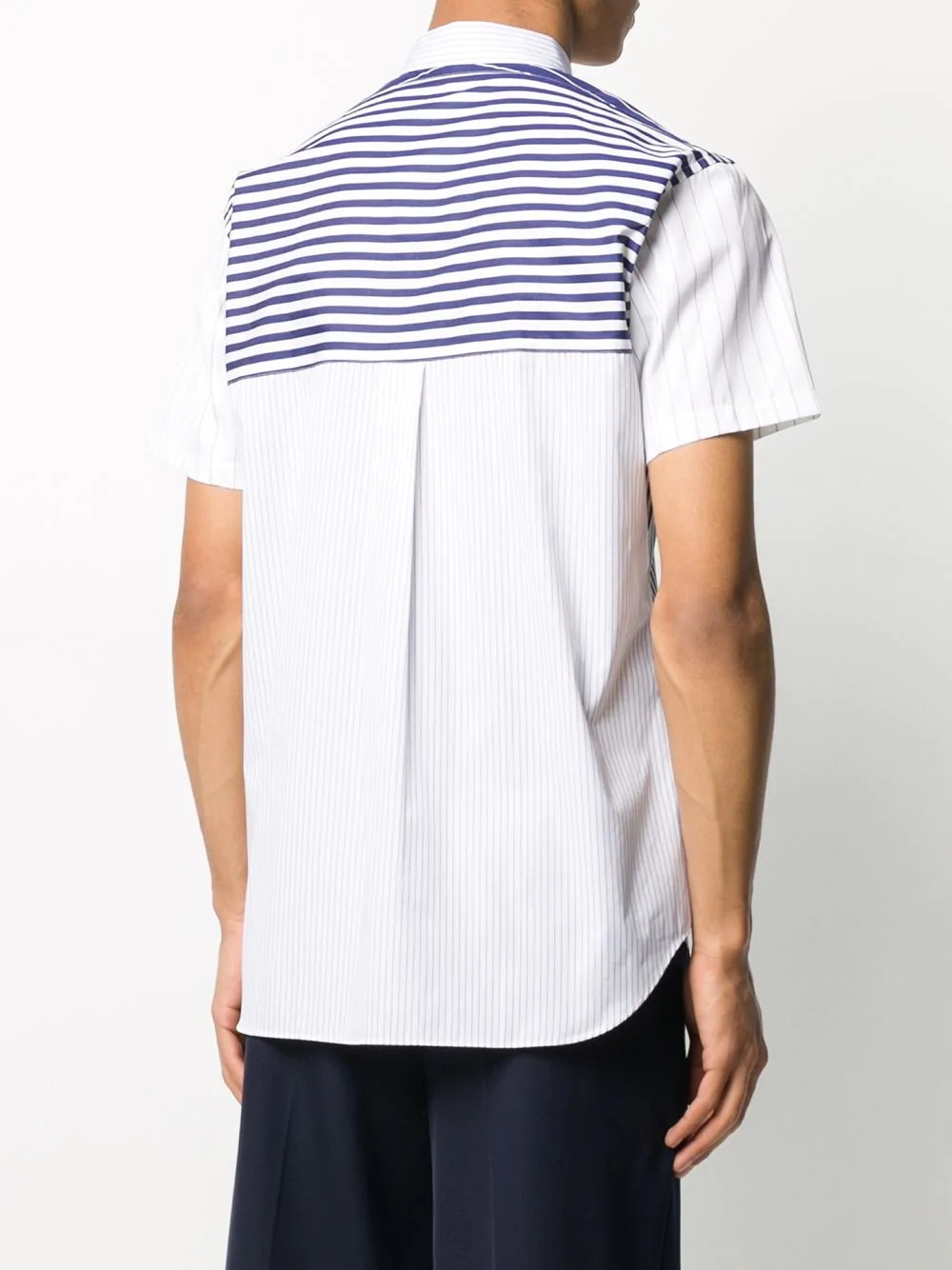 multi-stripe short sleeve shirt - 4