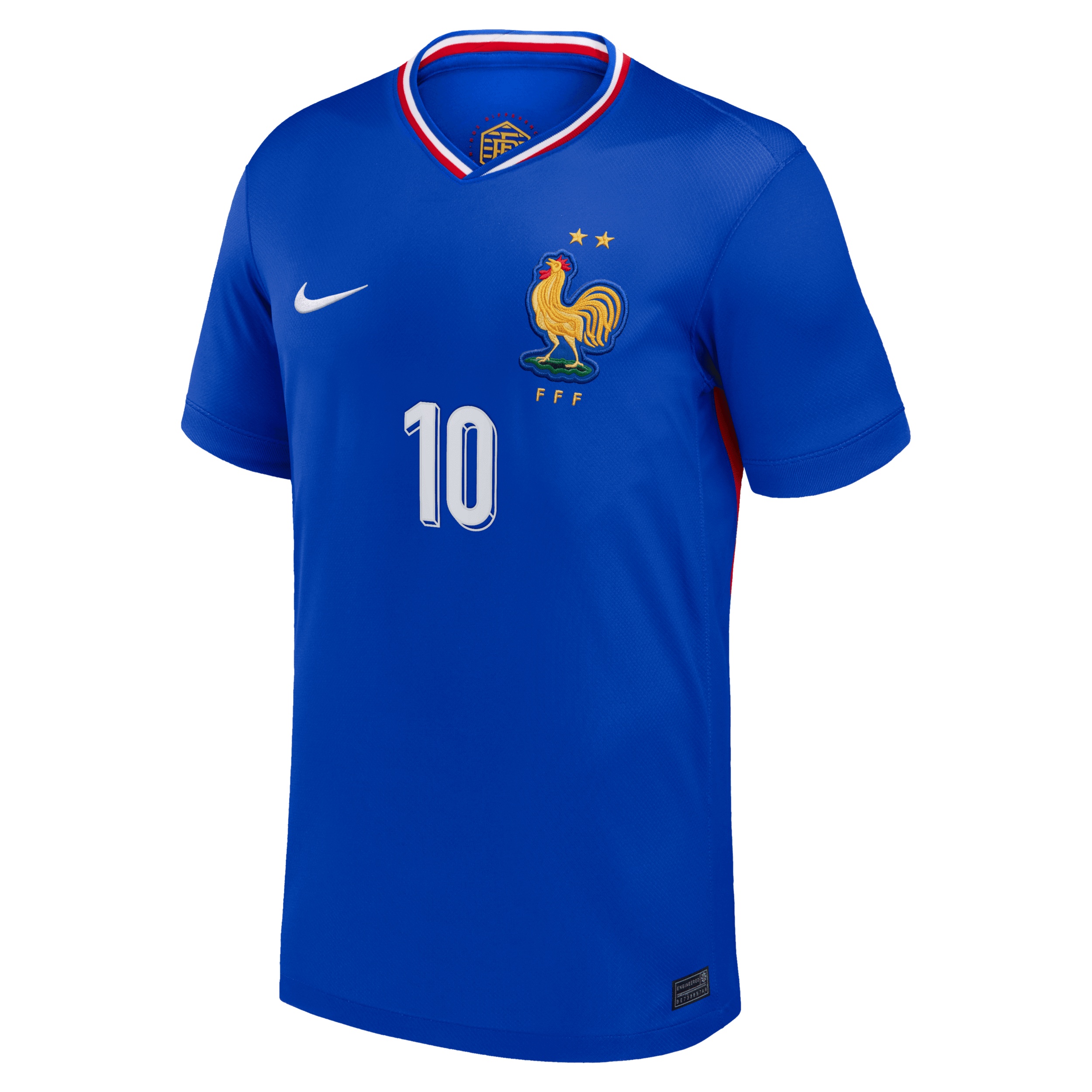 Kylian Mbappé France National Team 2024 Stadium Home Nike Men's Dri-FIT Soccer Jersey - 1