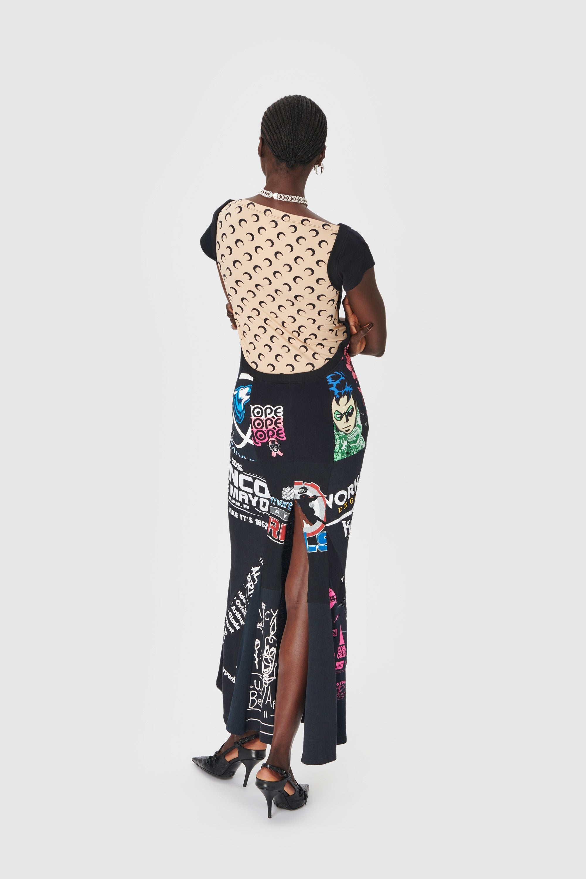Regenerated Graphic T-Shirt Maxi Dress - 4