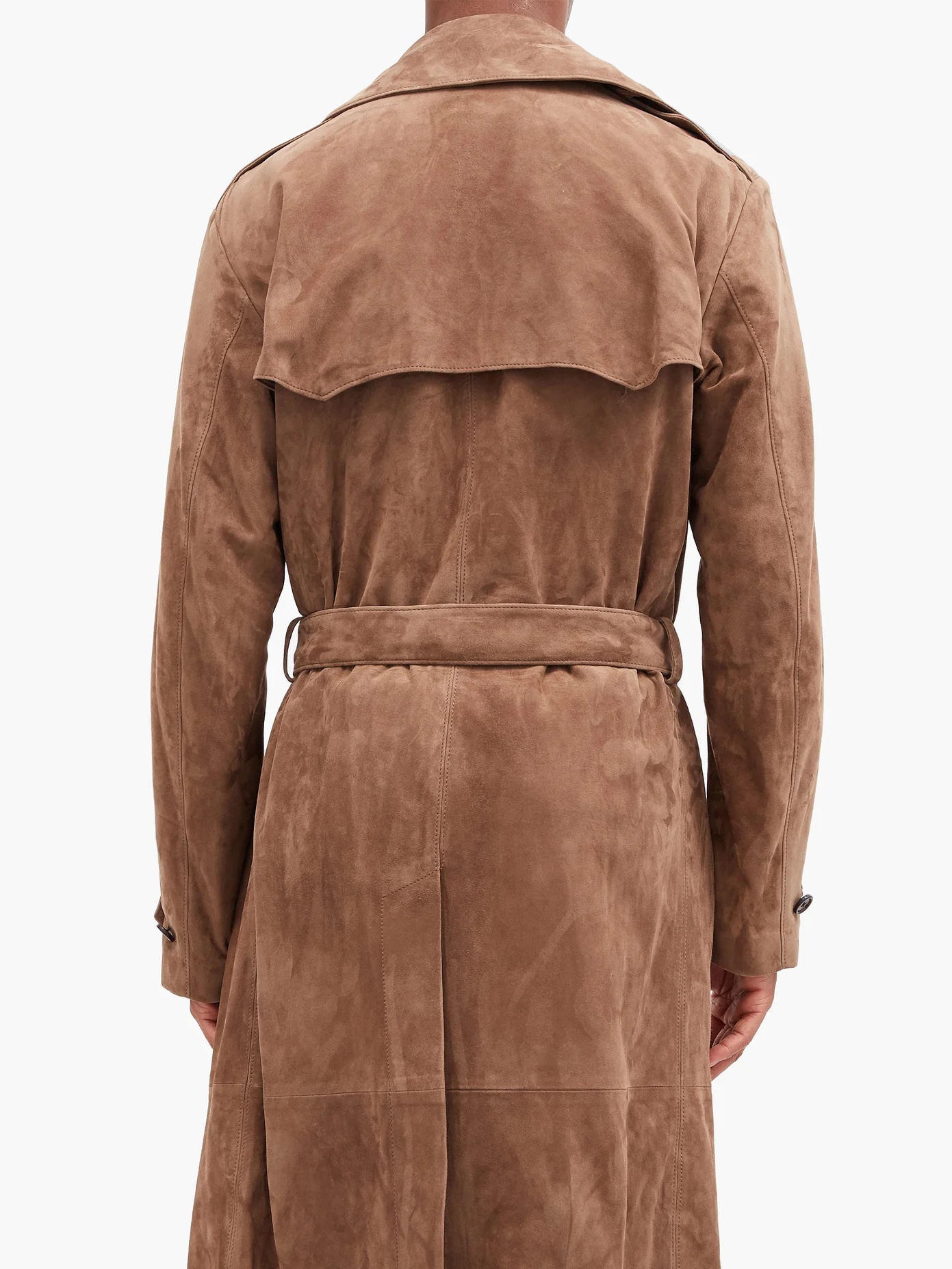 Suede trench coat - 5