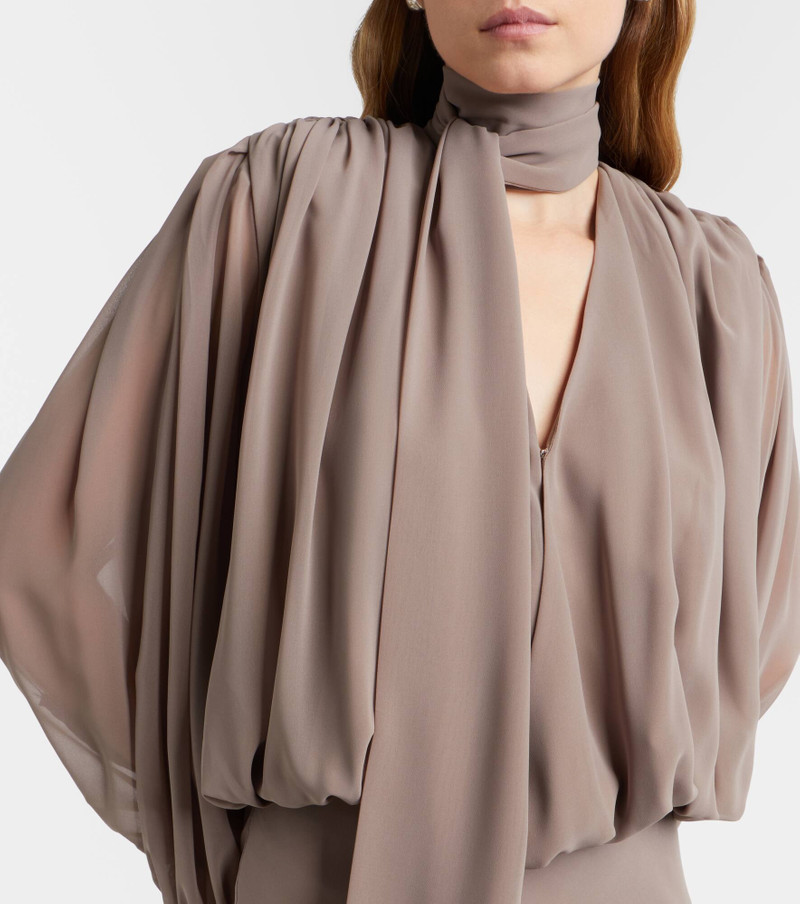 Scarf-detail maxi dress 4