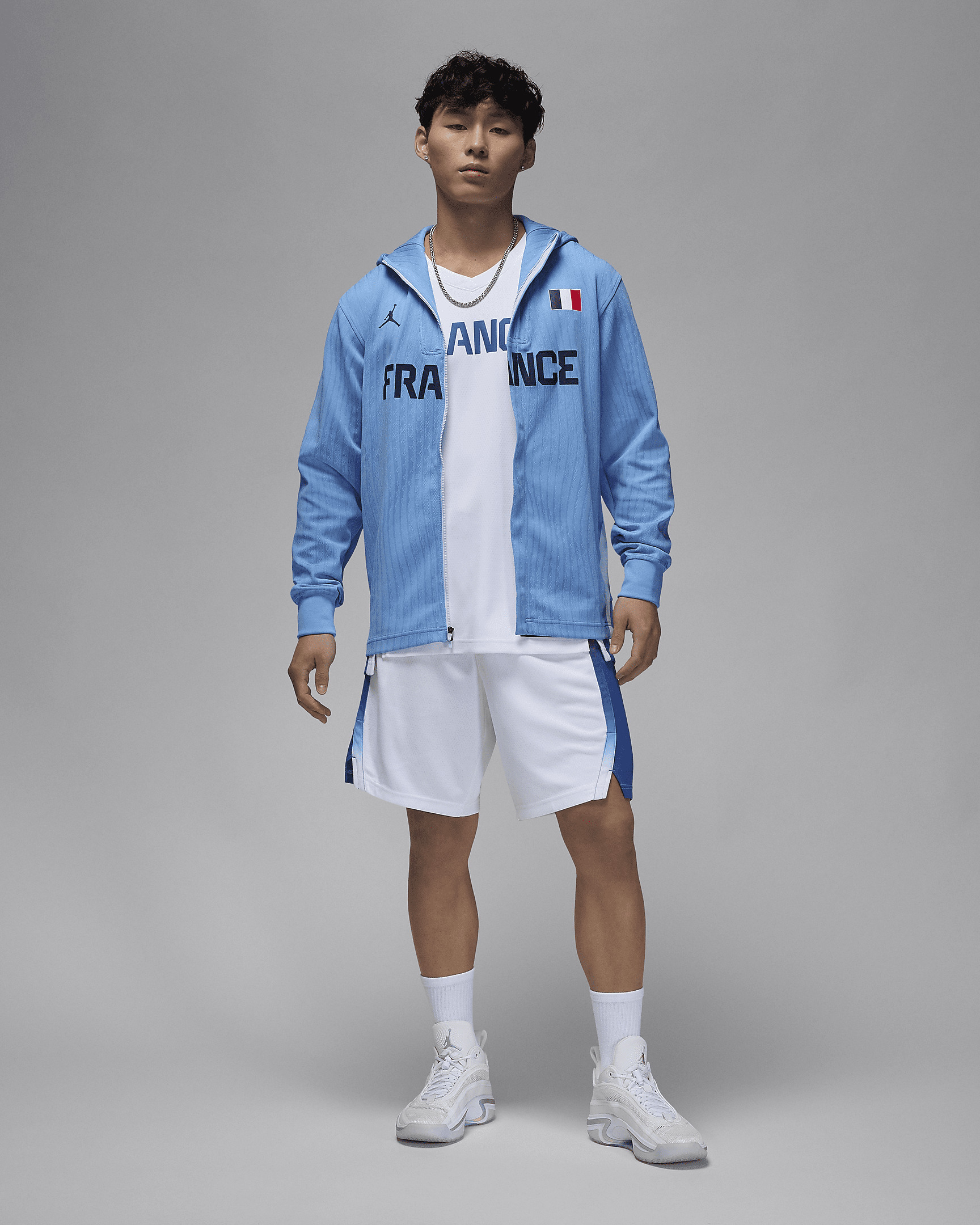 France Men's Jordan Dri-FIT ADV Basketball Game Jacket - 6