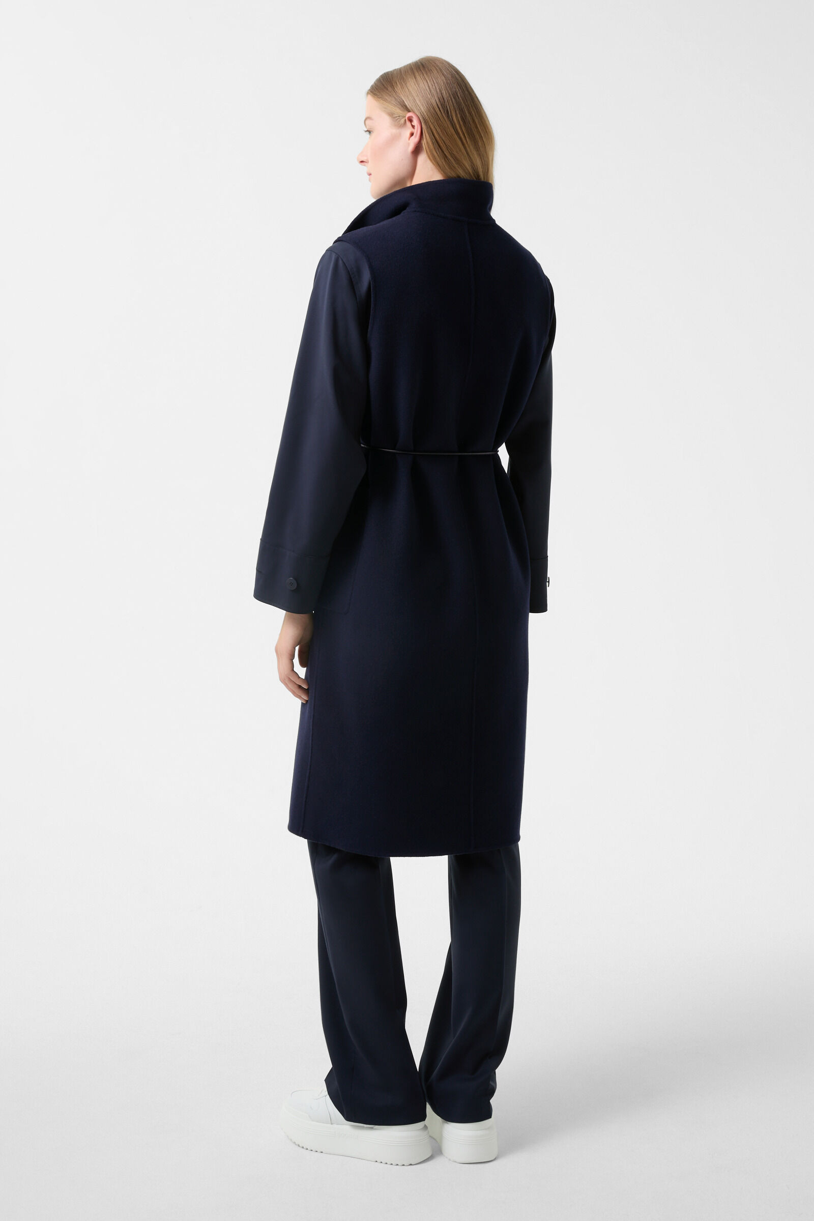 Double-face wool vest Megan in Navy blue - 3