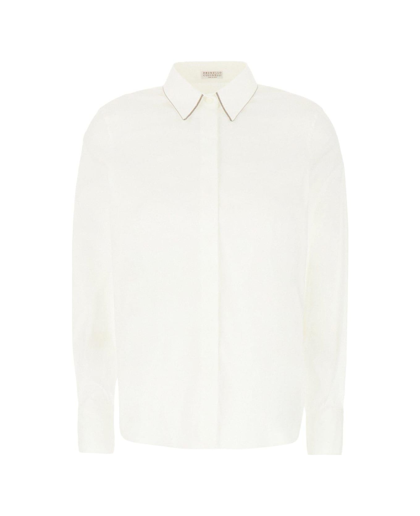 Monili Chain Detailed Long-sleeved Shirt - 1