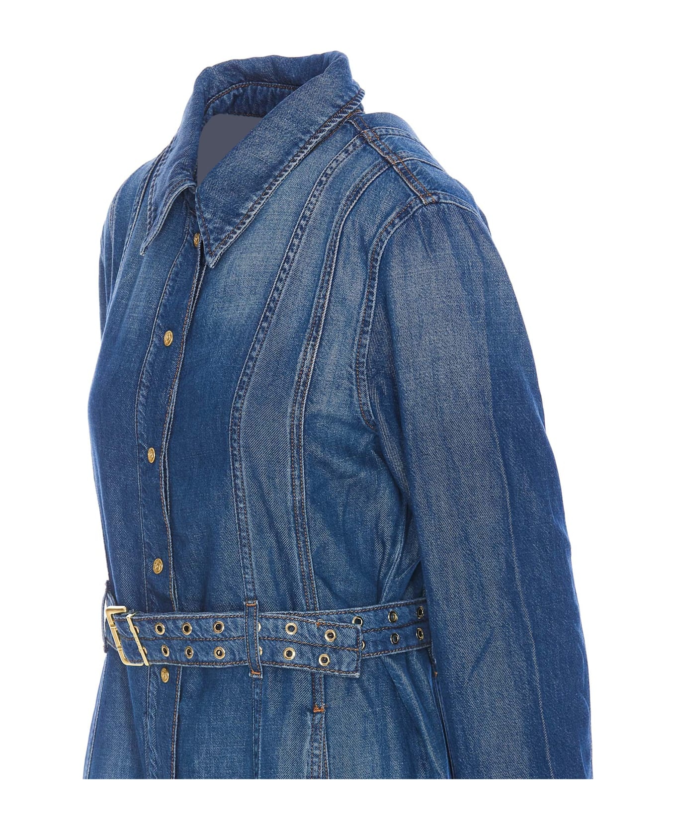 Denim Maxi Dress - 3