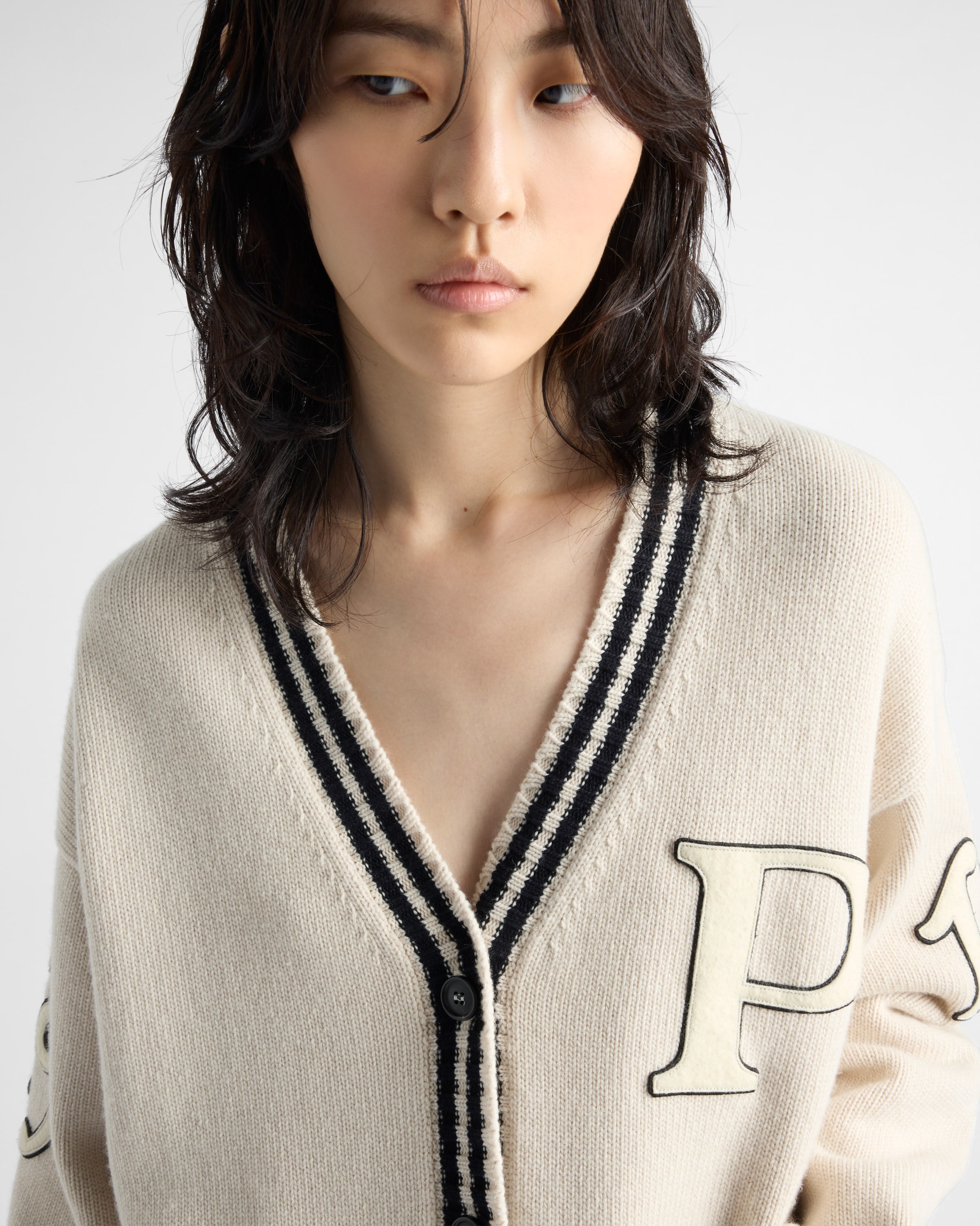 Wool and cashmere cardigan - 3