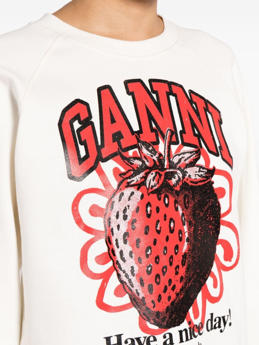 Strawberry organic cotton sweatshirt - 5