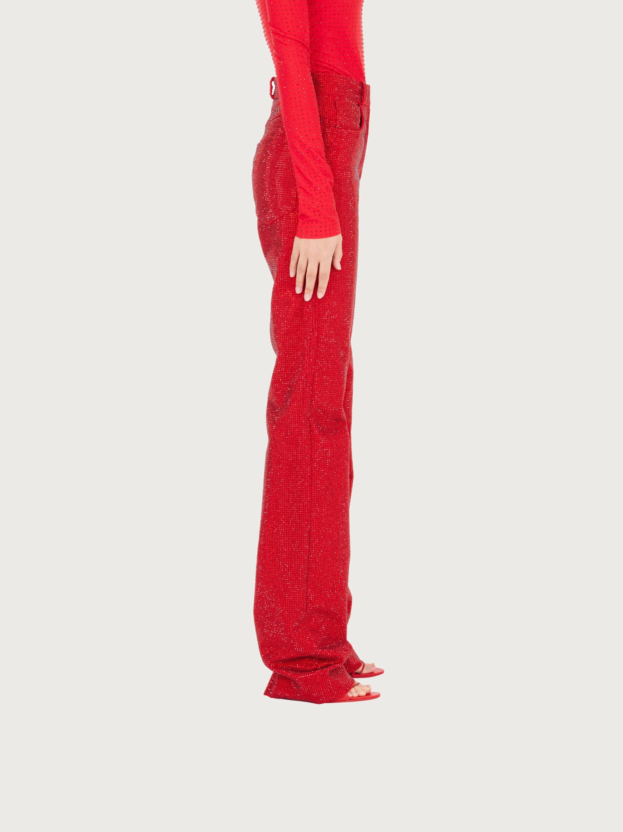Crystal embellished 5 pockets trouser - 3