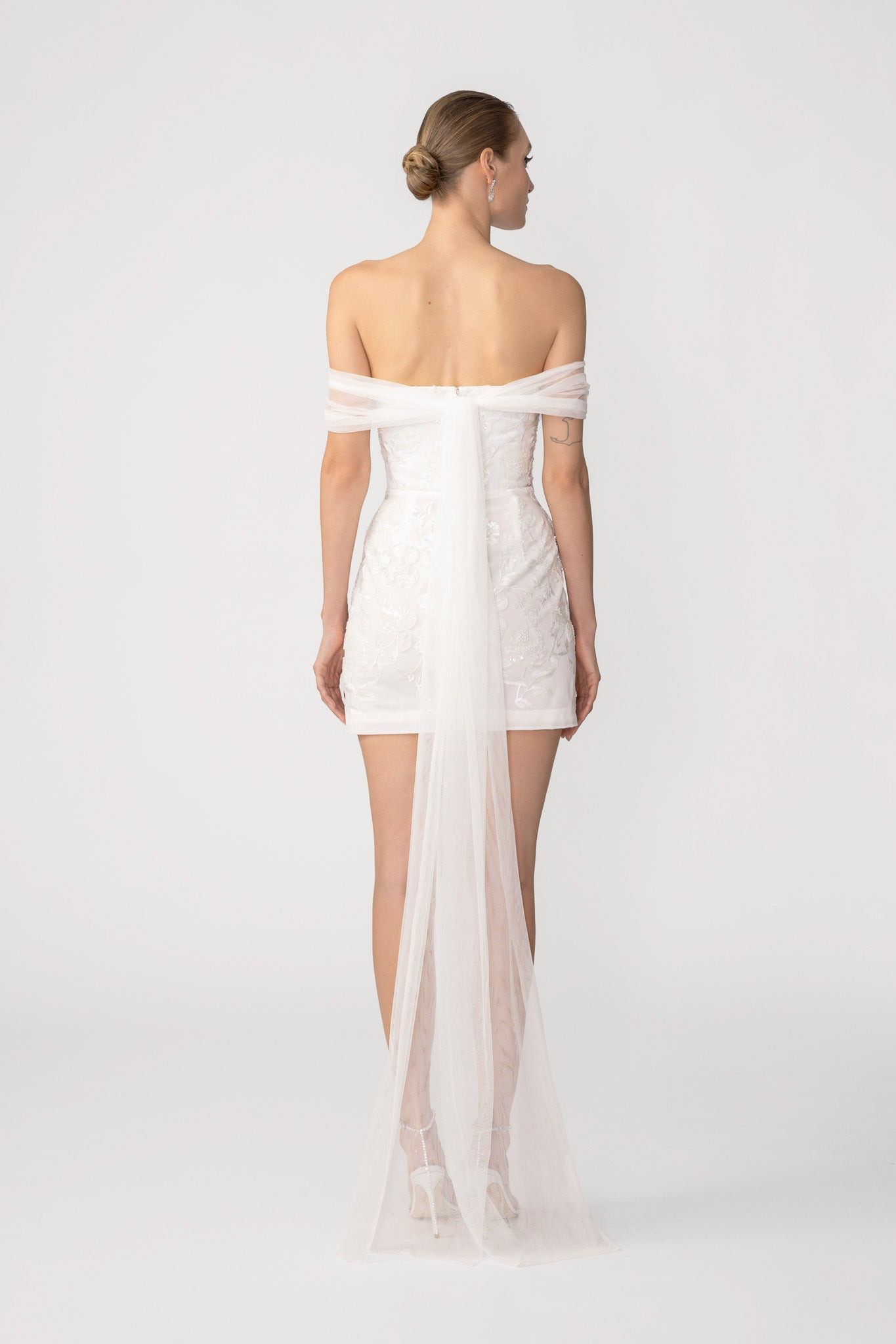 FREYA EMBROIDERED MINI DRESS - 4