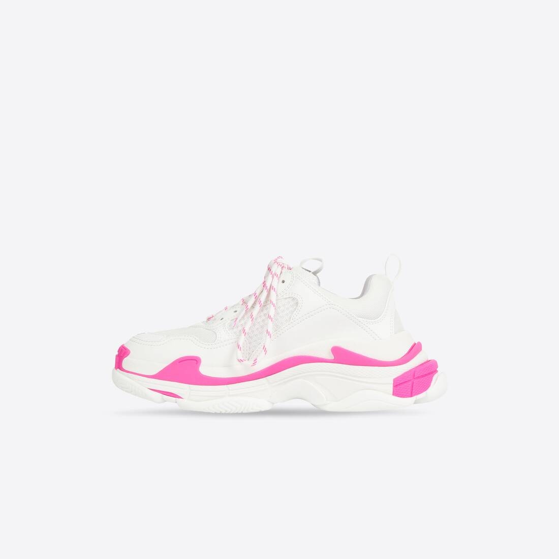 Women's Triple S Sneaker in Fluo Pink/white - 4