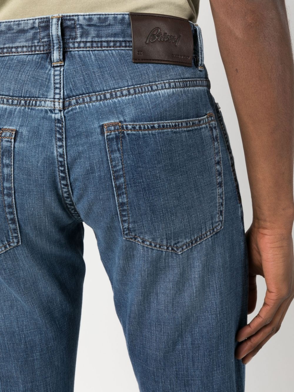 straight-leg cotton trousers - 5