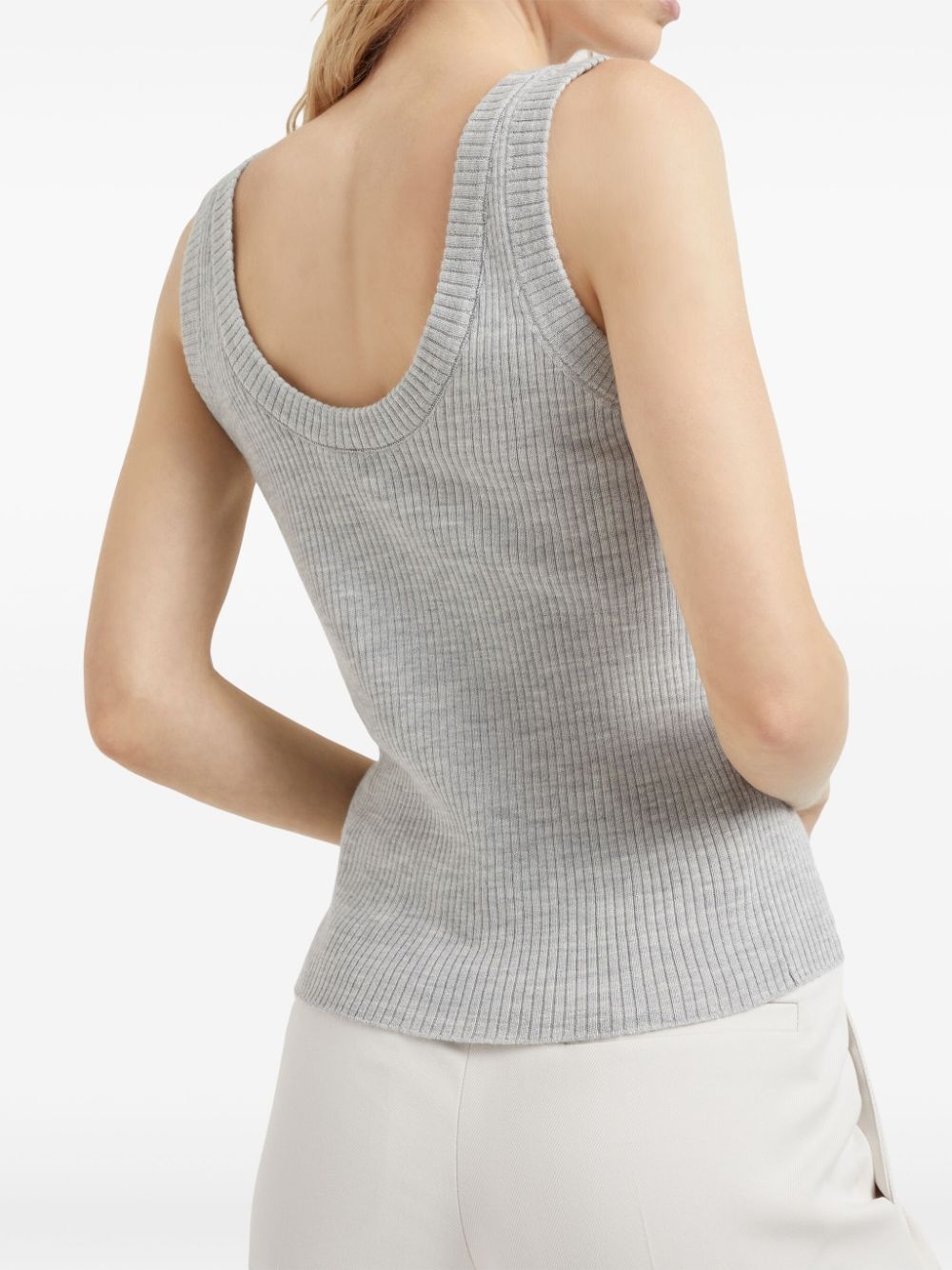 ribbed-knit vest top - 4