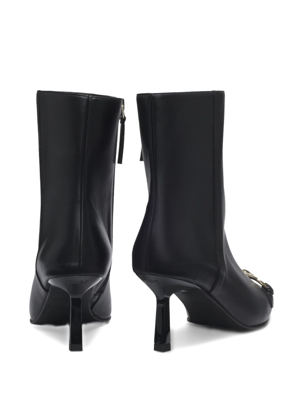 knot-detail pointed-toe ankle boots - 3