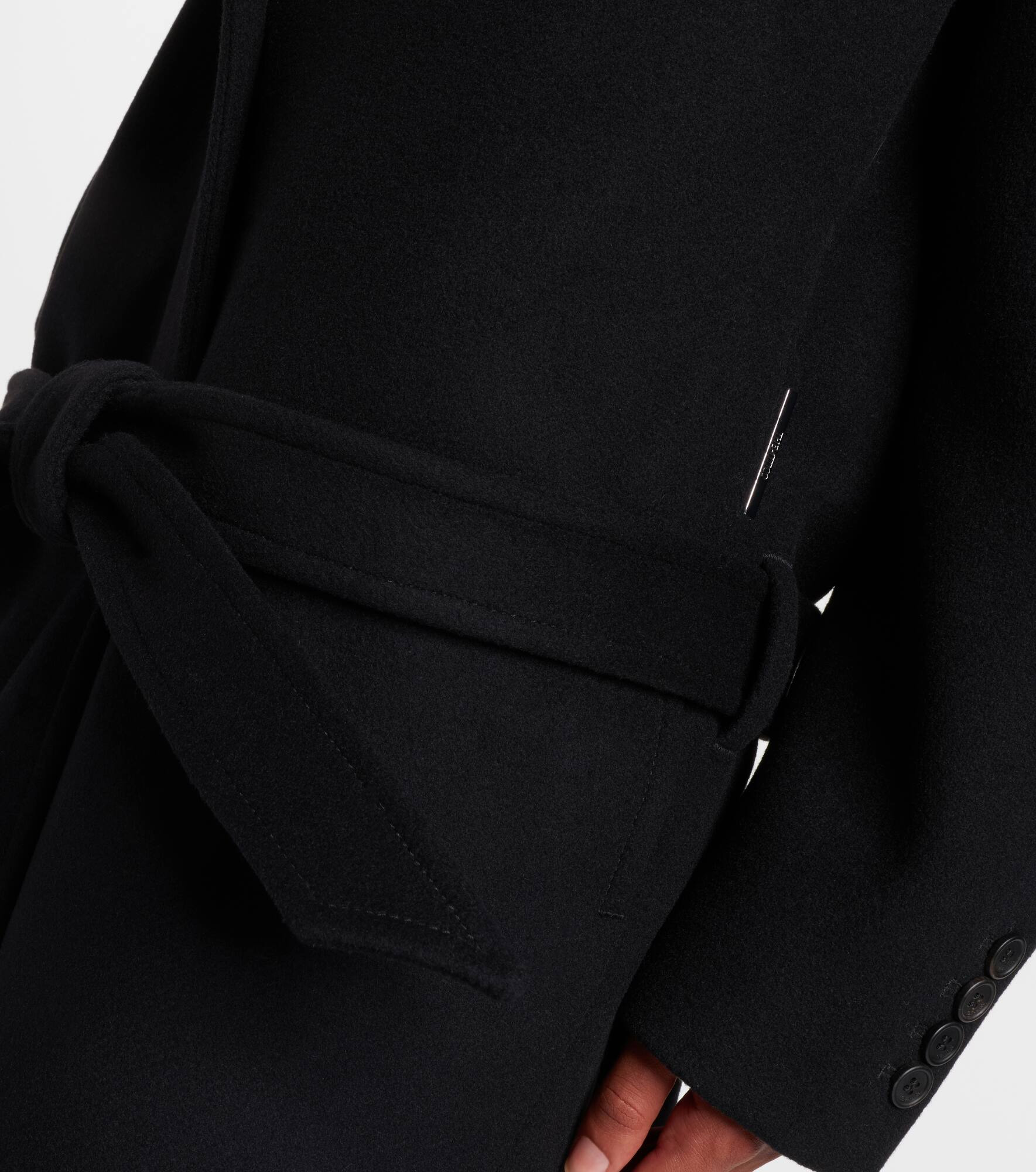 Wool-blend twill coat - 5