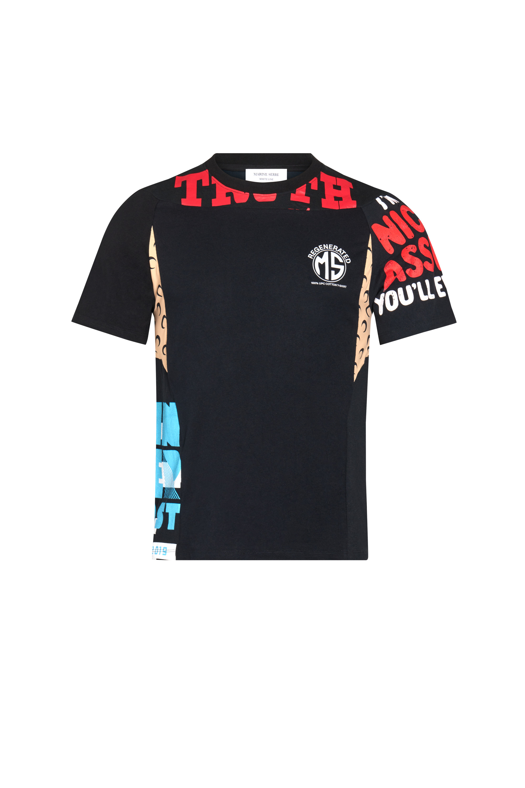 Regenerated Graphic T-Shirt Patchwork T-Shirt - 4