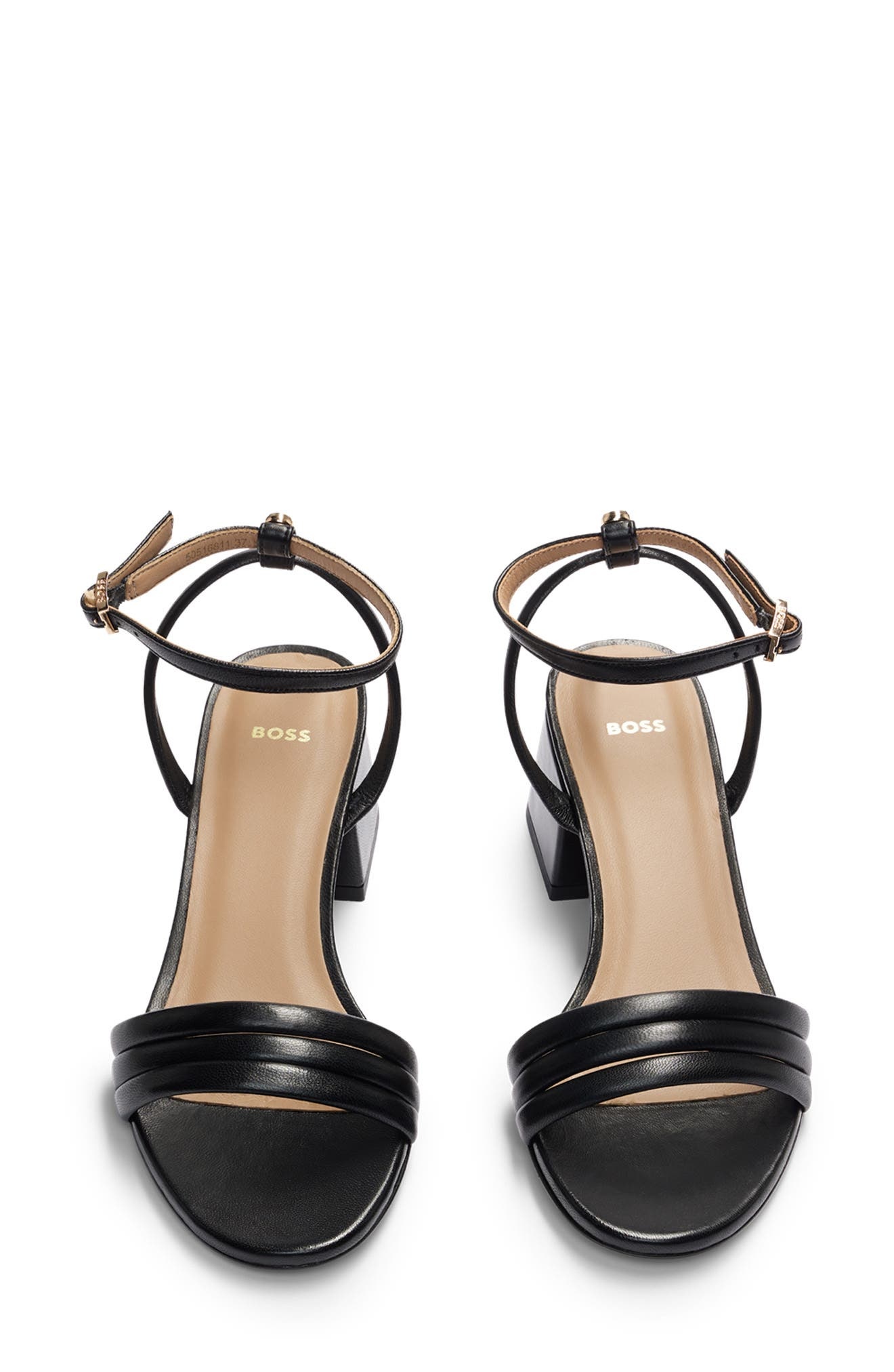 BOSS Melanie Ankle Strap Sandal in Black at Nordstrom - 4