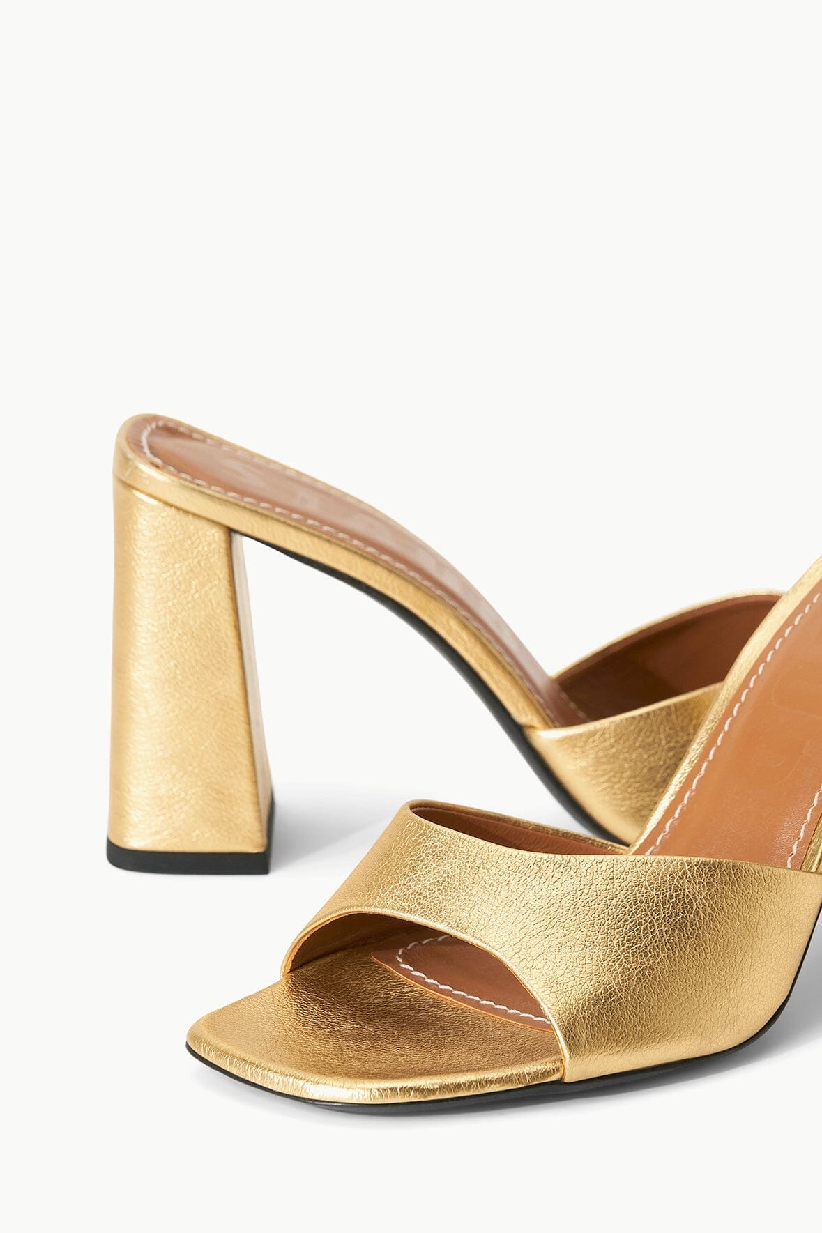 STAUD SLOANE HEEL GOLD - 6