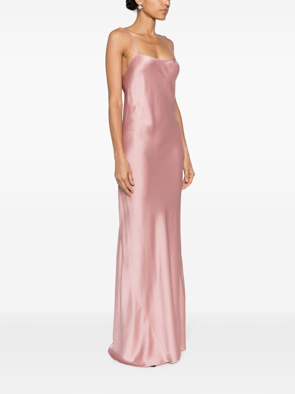 Cami open-back satin gown - 3