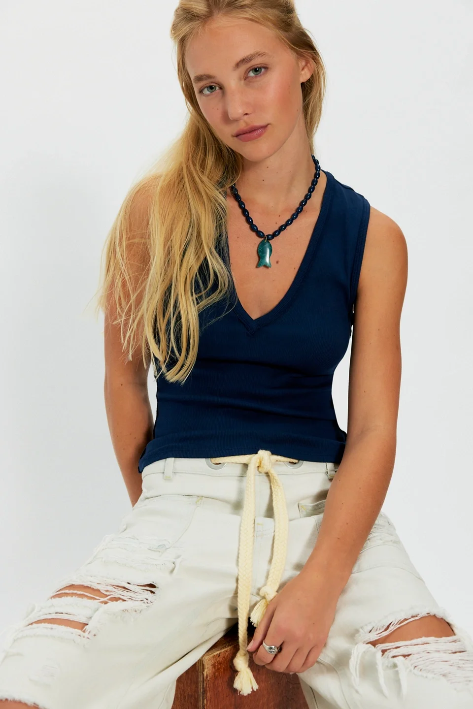 We The Free Neria V-Neck Tank Top - 1