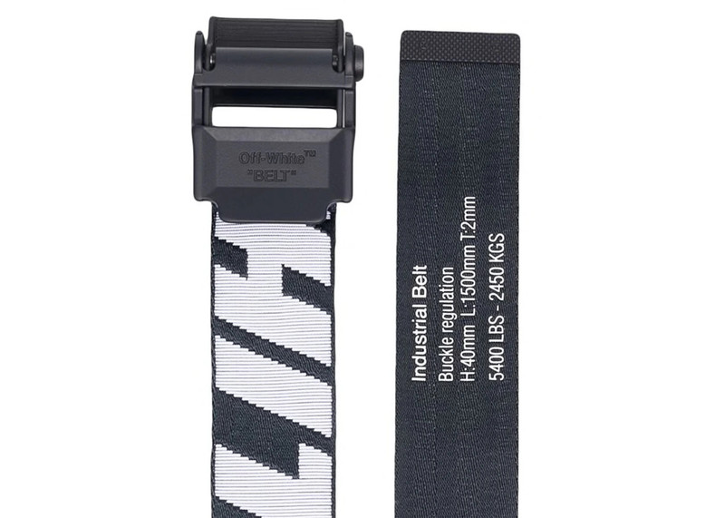Off-White OFF-WHITE 2.0 Industrial Long Belt Black White outlook