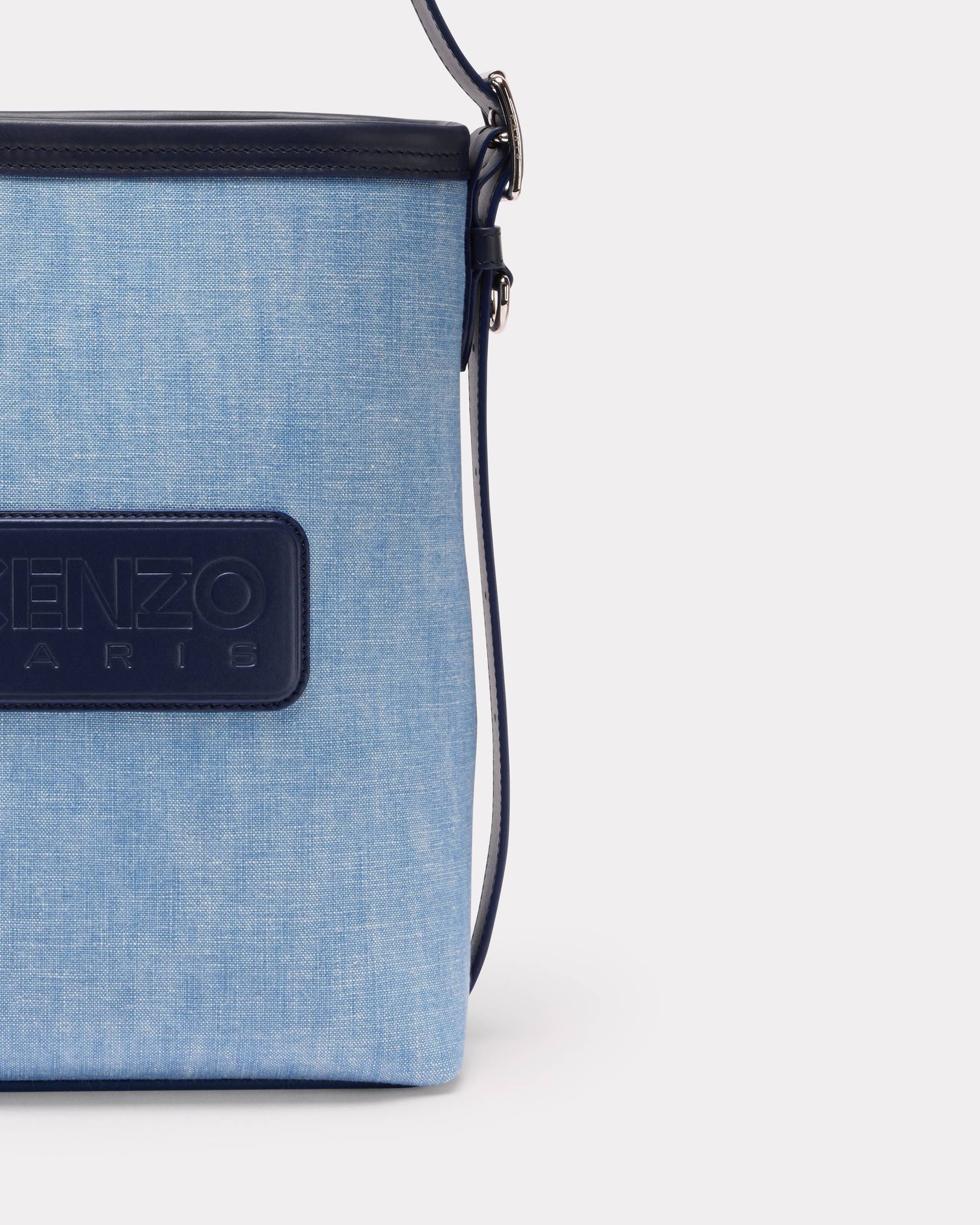 'KENZO 18' denim and leather bucket bag - 3