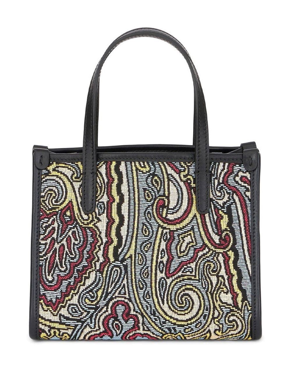 paisley jacquard tote bag - 3