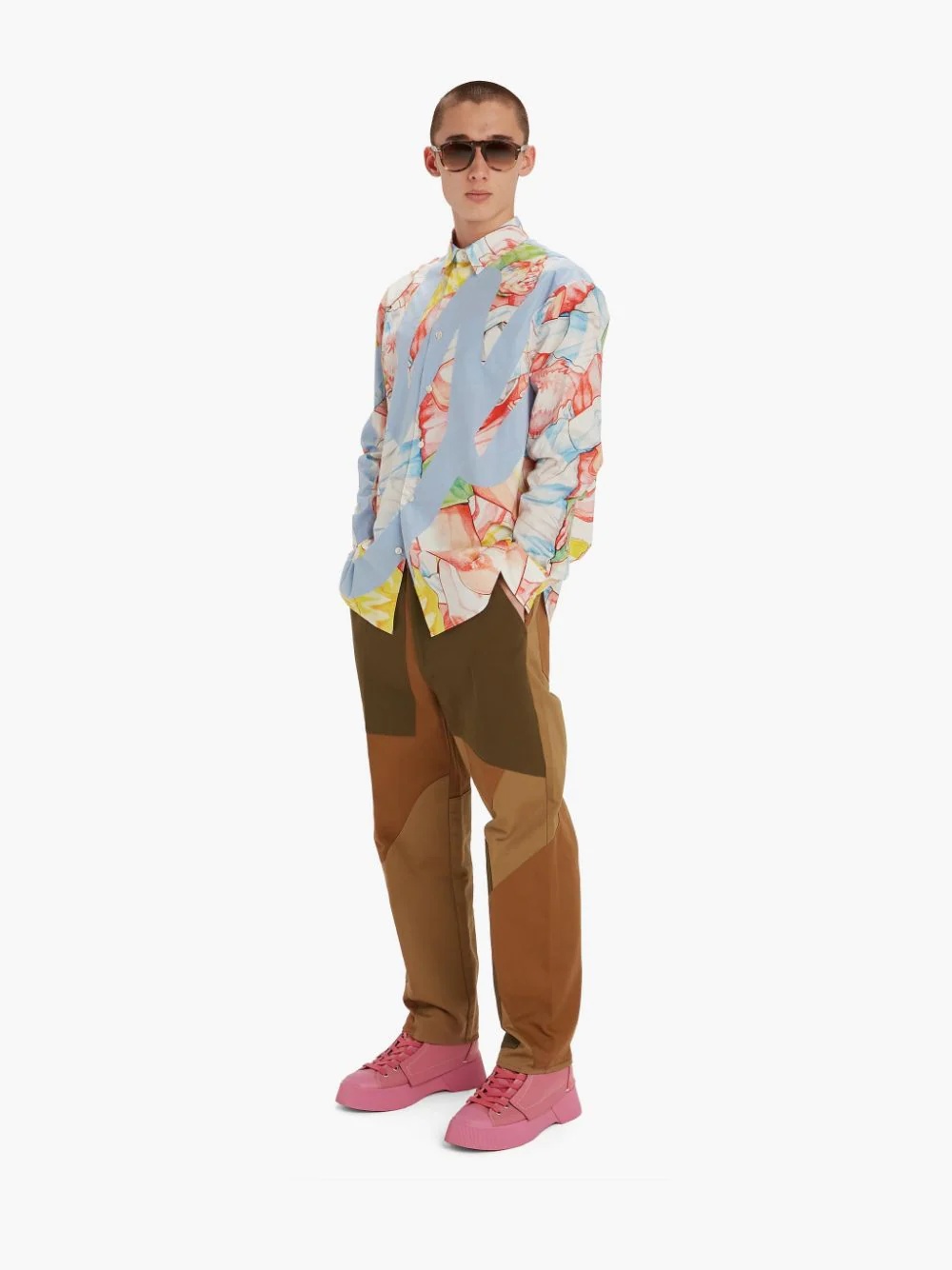 PRINTED JWA LOGO APPLIQUE SHIRT - 3