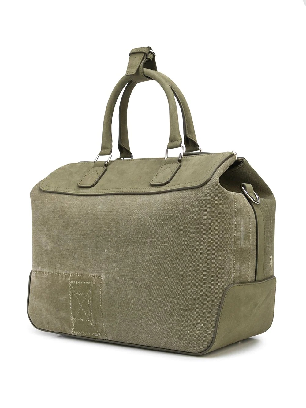 printed canvas holdall - 3