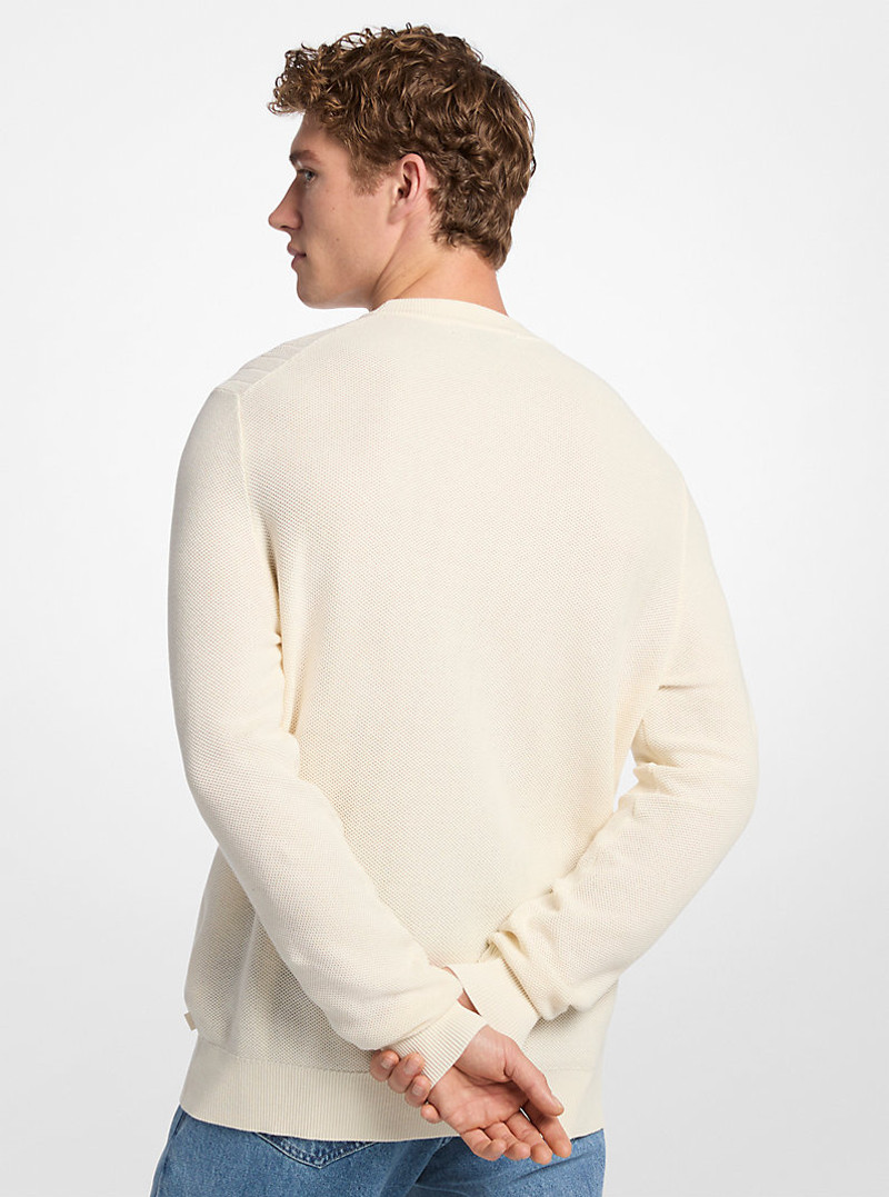 MICHAEL KORS Cotton Mouliné Sweater outlook