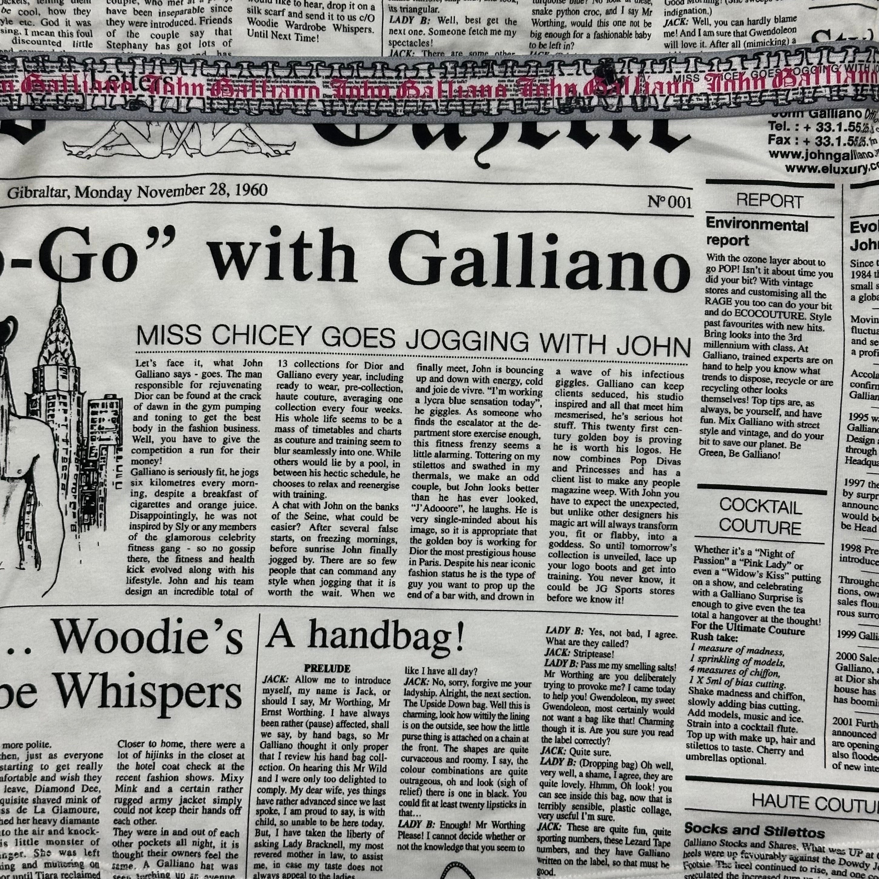 JOHN GALLIANO Newspaper Print Camisole - 4