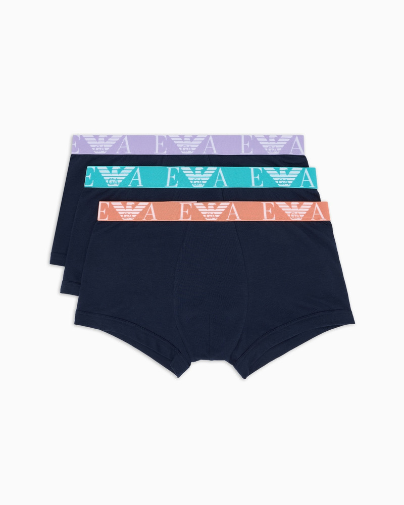 THREE-PACK OF BOXER BRIEFS WITH BOLD MONOGRAM LOGO 1